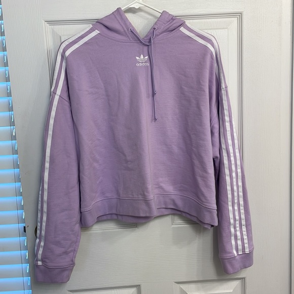 adidas Tops Lavender Purple Adidas Hoodie Size Us Xl Poshmark